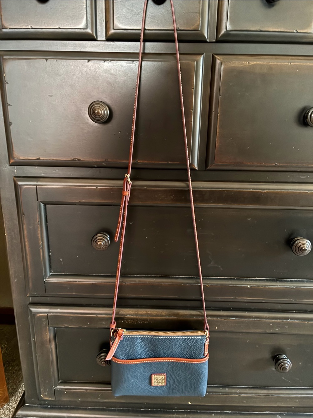 Dooney & Bourke Small Leather Navy Crossbody Bag